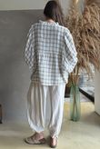 Greta Check Country Smock Warm White